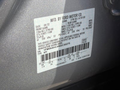 2022 Ford Explorer Platinum 4WD