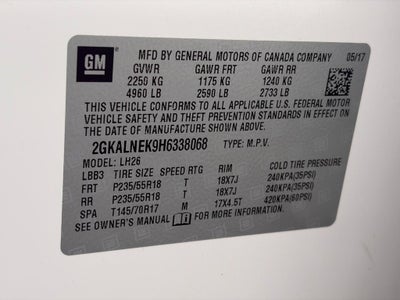 2017 GMC Terrain FWD 4dr SLE w/SLE-2