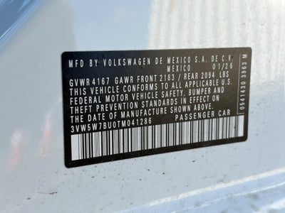 2026 Volkswagen Jetta S Auto