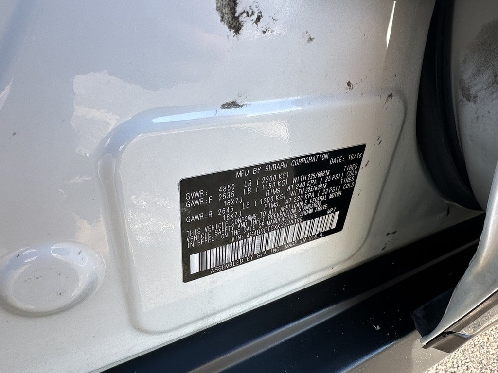 2019 Subaru Outback 3.6R Touring