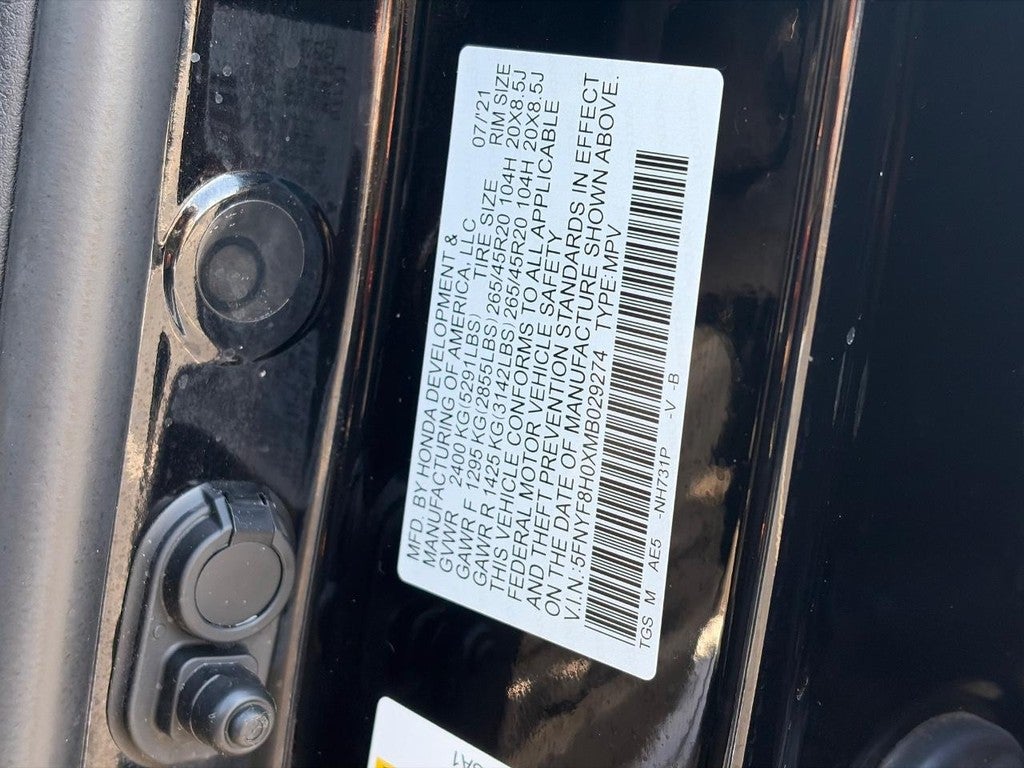2021 Honda Passport Elite AWD