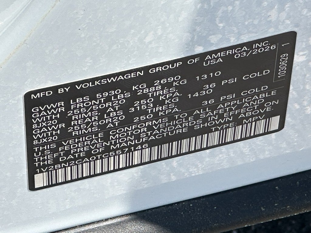 2026 Volkswagen Atlas 2.0T SEL 4MOTION