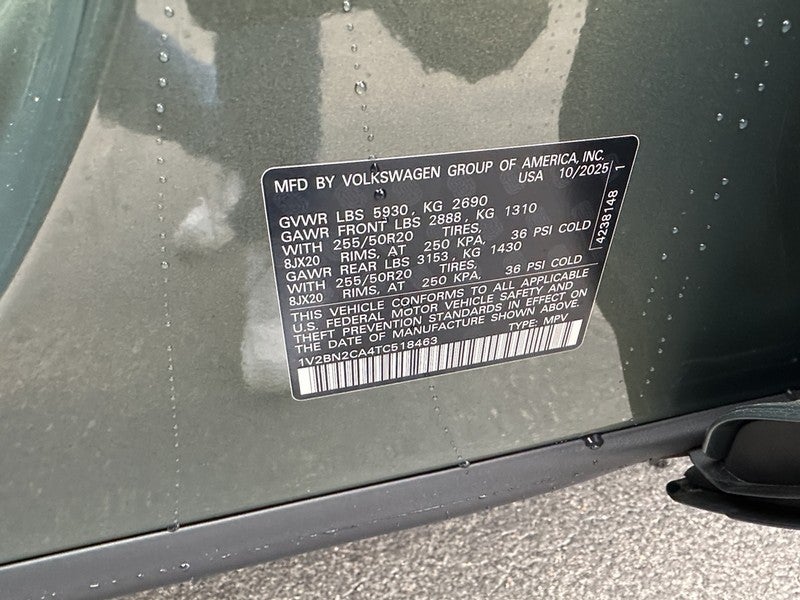 2026 Volkswagen Atlas 2.0T SEL 4MOTION