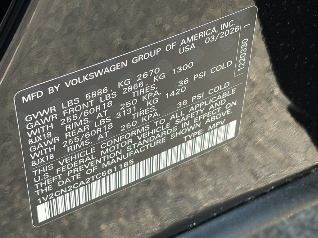 2026 Volkswagen Atlas 2.0T Peak Edition 4MOTION