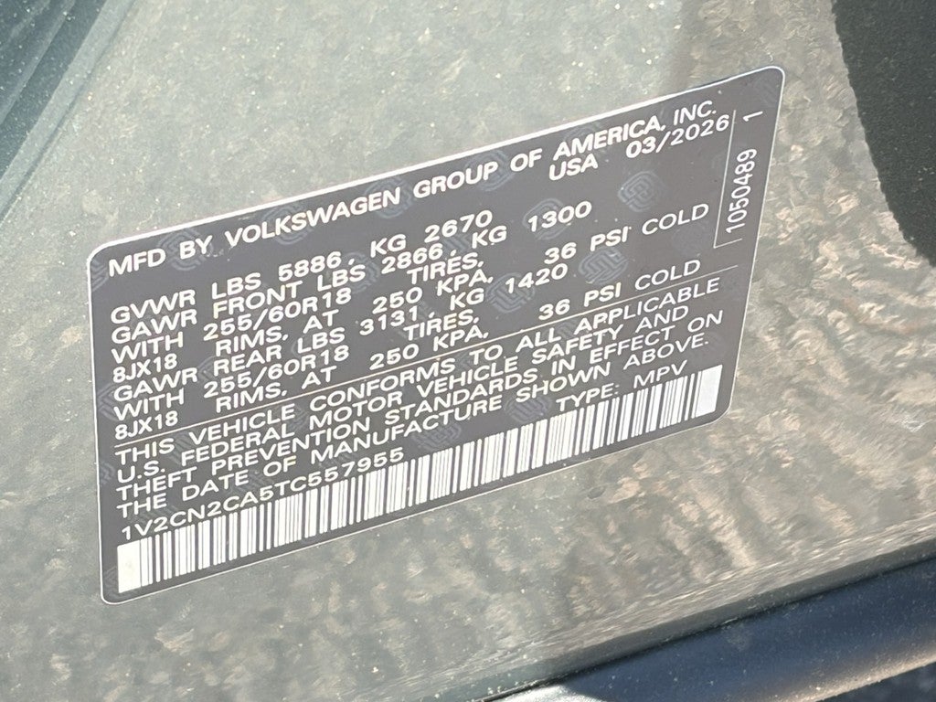 2026 Volkswagen Atlas 2.0T Peak Edition 4MOTION