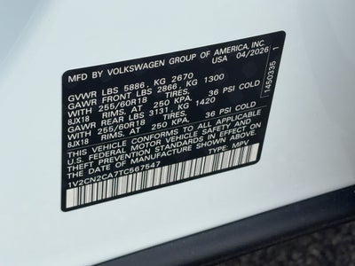 2026 Volkswagen Atlas 2.0T Peak Edition 4MOTION