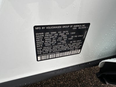 2026 Volkswagen Atlas 2.0T Peak Edition 4MOTION