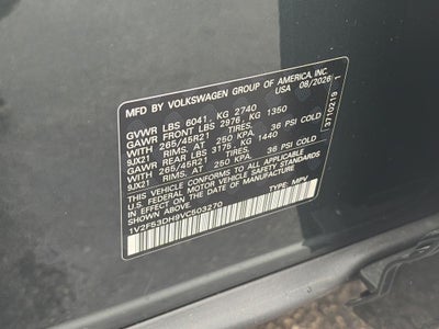 2027 Volkswagen Atlas SEL Premium R-Line 4MOTION