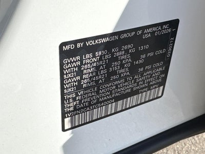 2026 Volkswagen Atlas 2.0T SEL Premium R-Line 4MOTION