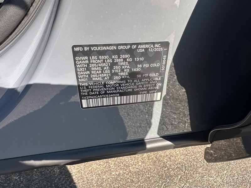 2026 Volkswagen Atlas 2.0T SEL Premium R-Line 4MOTION