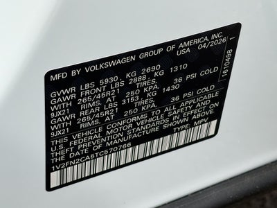 2026 Volkswagen Atlas 2.0T SEL Premium R-Line 4MOTION