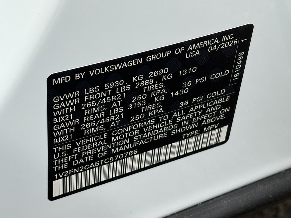 2026 Volkswagen Atlas 2.0T SEL Premium R-Line 4MOTION