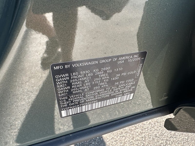 2026 Volkswagen Atlas 2.0T SEL Premium R-Line 4MOTION