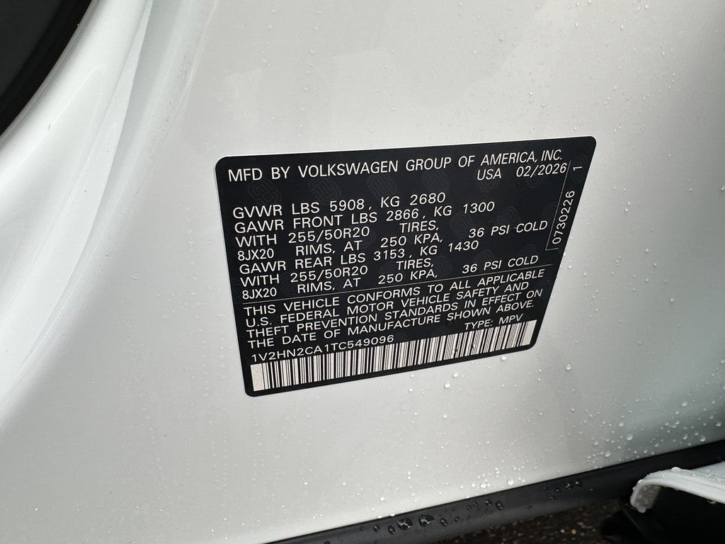 2026 Volkswagen Atlas 2.0T SE w/Technology 4MOTION