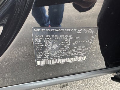 2026 Volkswagen Atlas 2.0T SE w/Technology 4MOTION