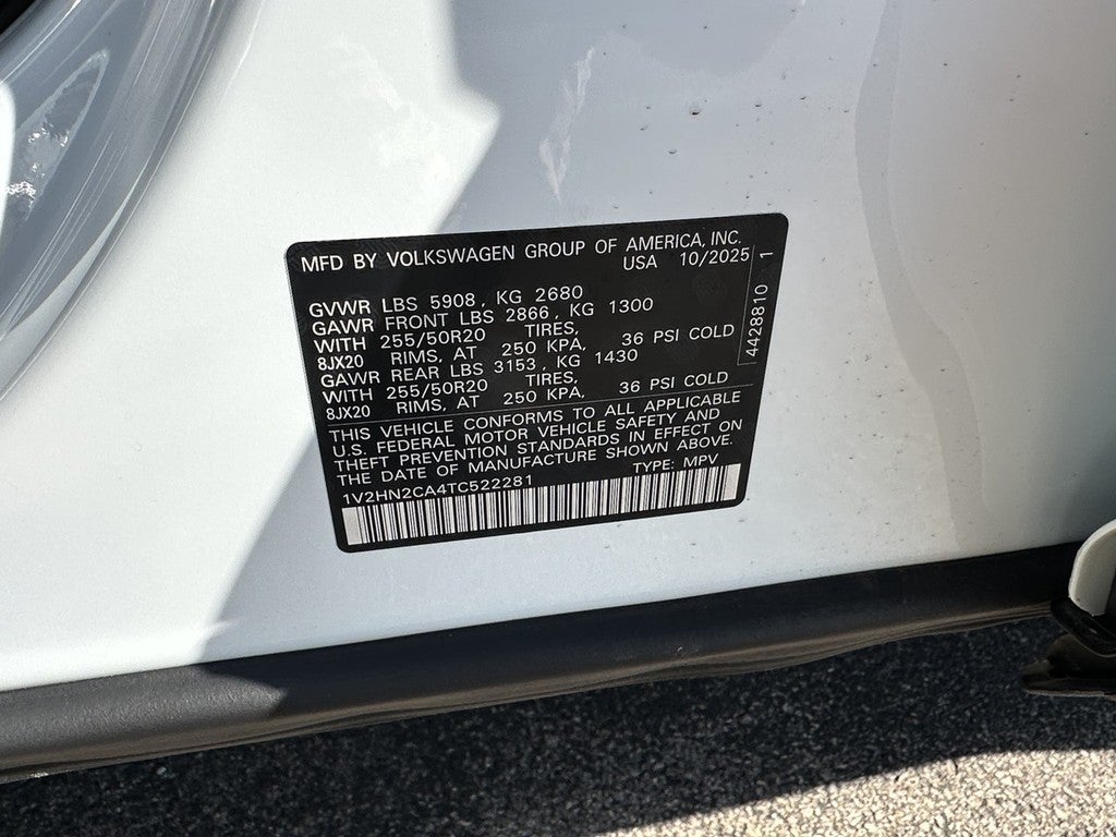 2026 Volkswagen Atlas 2.0T SE w/Technology 4MOTION