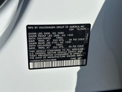 2026 Volkswagen Atlas 2.0T SE w/Technology 4MOTION