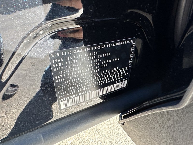 2026 Volkswagen Tiguan 2.0T S 4MOTION