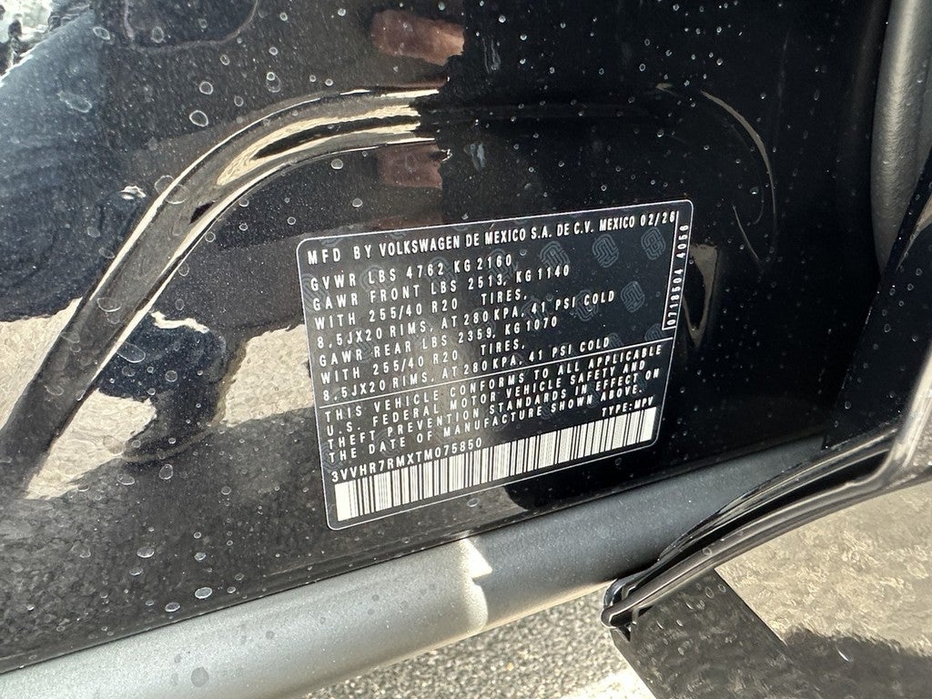 2026 Volkswagen Tiguan 2.0T SE R-Line Black FWD