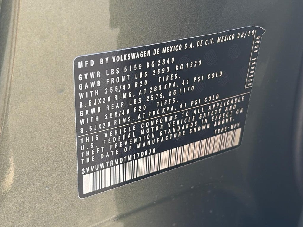 2026 Volkswagen Tiguan 2.0T SEL R-Line Turbo 4MOTION
