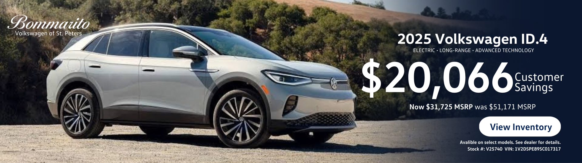 2025 Volkswagen ID.4 $20,066 Customer Savings
